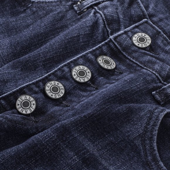 Button Fly Raw Hem Flared Jeans with Pockets - Picture 9 of 14